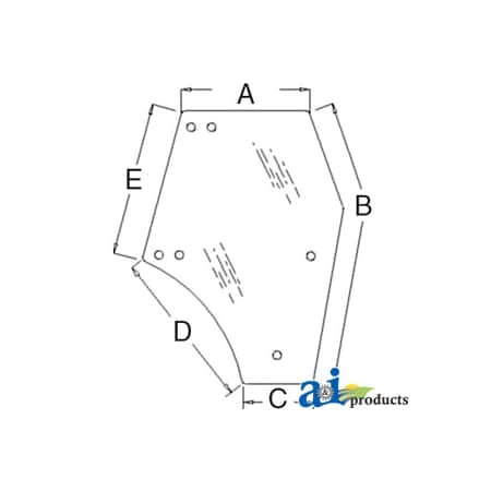 A & I Products Glass, Door (RH) - Tinted 66" x46" x4" A-3C581-70674